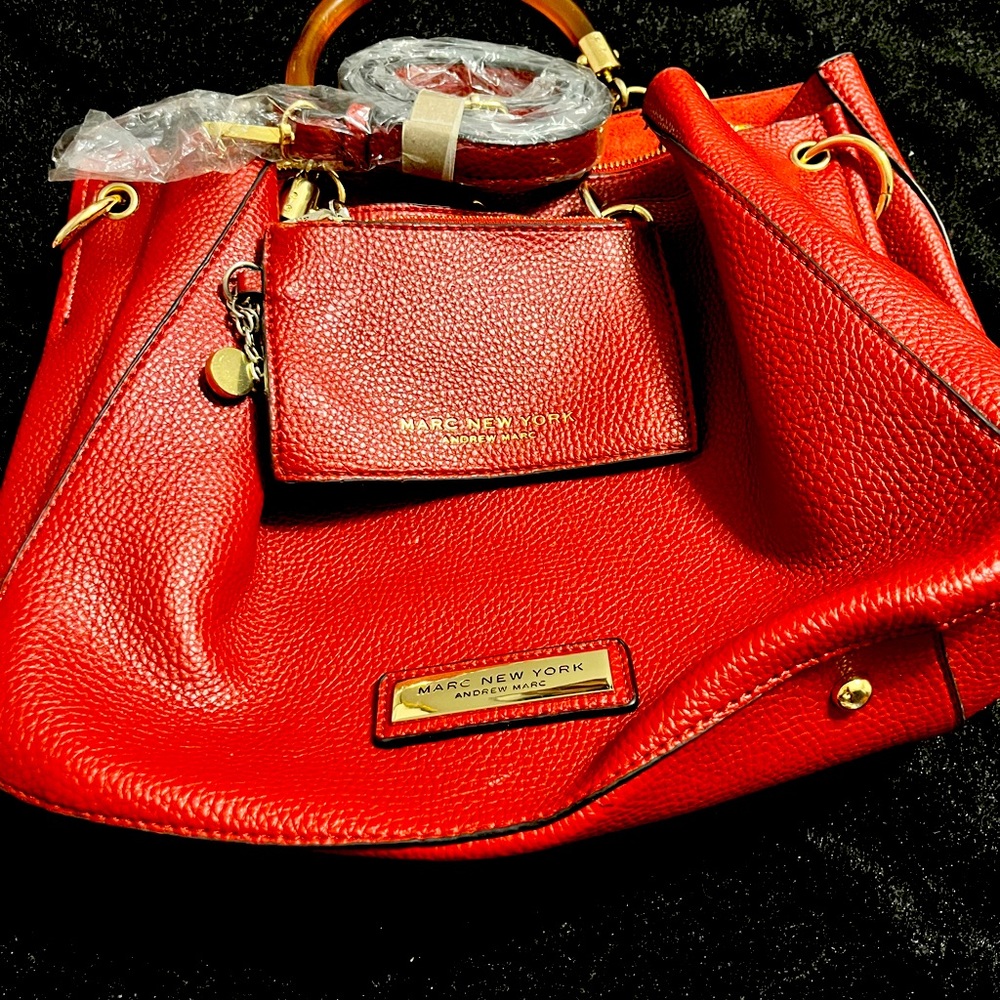 Red Leather Purse